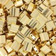 Miyuki tila 5x5mm beads - 24kt Gold plated TL-191